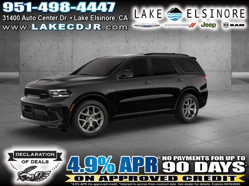 DB Black Crystal Clearcoat 2026 Dodge Durango GT Plus HEMI V8