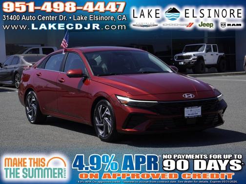 Red 2024 Hyundai ELANTRA Limited