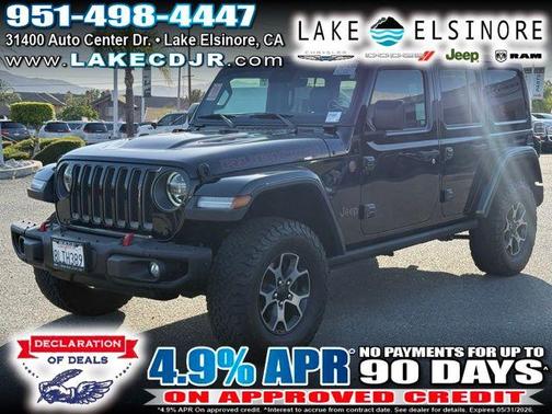 Black Clearcoat 2019 Jeep Wrangler Unlimited Rubicon