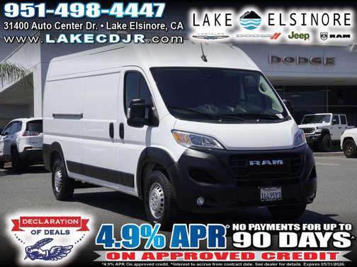 Bright White Clearcoat 2025 RAM ProMaster 2500 High Roof