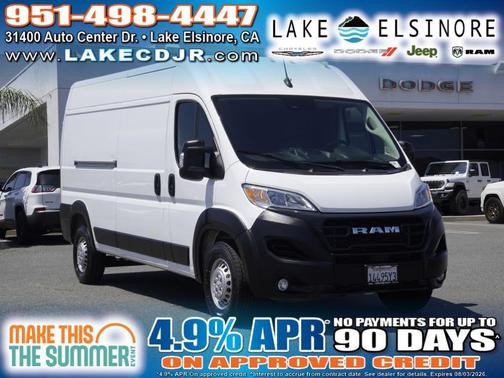Bright White Clearcoat 2025 RAM ProMaster 2500 High Roof