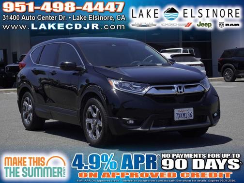 Crystal Black Pearl 2017 Honda CR-V EX