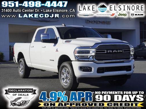 Bright White Clearcoat 2024 RAM 2500 Laramie