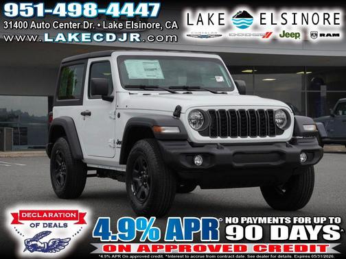Bright White Clearcoat 2026 Jeep Wrangler Sport