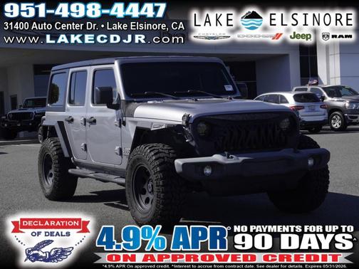 Billet Silver Metallic Clearcoat 2018 Jeep Wrangler Unlimited Sport