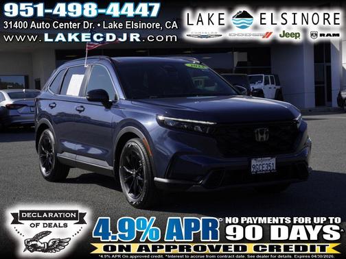 Blue 2023 Honda CR-V Hybrid Sport