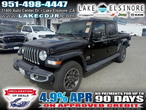 Black Clearcoat 2021 Jeep Gladiator Overland