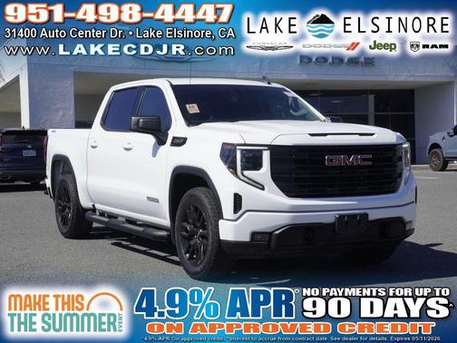 Summit White 2023 GMC Sierra 1500 Elevation