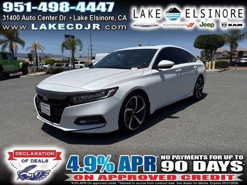 White 2020 Honda Accord Sport 2.0T