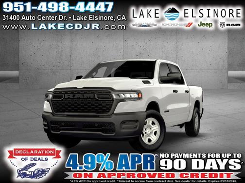 Bright White Clearcoat 2026 RAM 1500 Tradesman