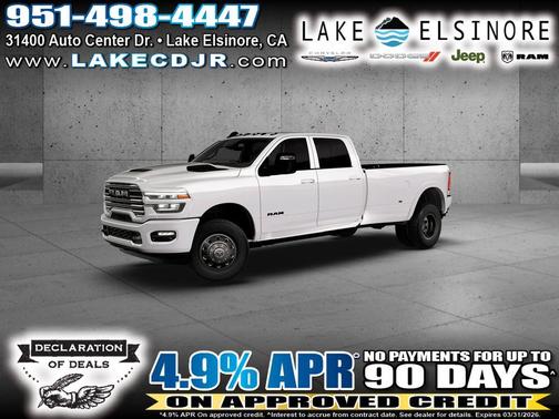 Bright White Clearcoat 2026 RAM 3500 Laramie