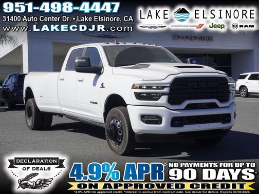 Bright White Clearcoat 2026 RAM 3500 Laramie