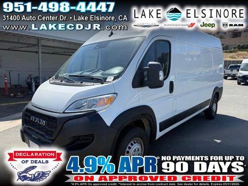 Bright White Clearcoat 2025 RAM ProMaster 2500 High Roof