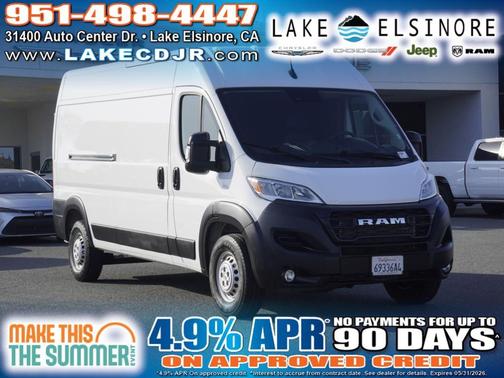 Bright White Clearcoat 2025 RAM ProMaster 2500 High Roof