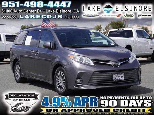 Predawn Gray Mica 2020 Toyota Sienna XLE