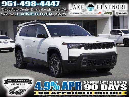Bright White Clearcoat 2026 Jeep Cherokee LAREDO/LIMITED