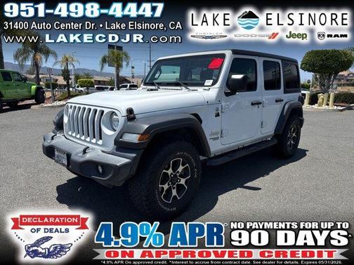 Bright White Clearcoat 2020 Jeep Wrangler Unlimited Sport