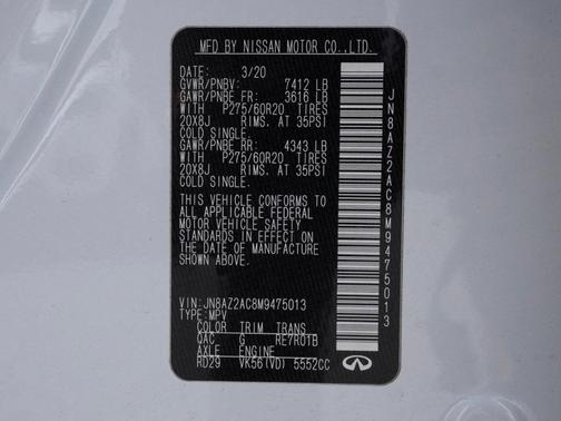 2021 INFINITI QX80 Luxe