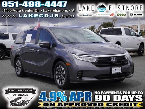 Gray 2024 Honda Odyssey EX-L