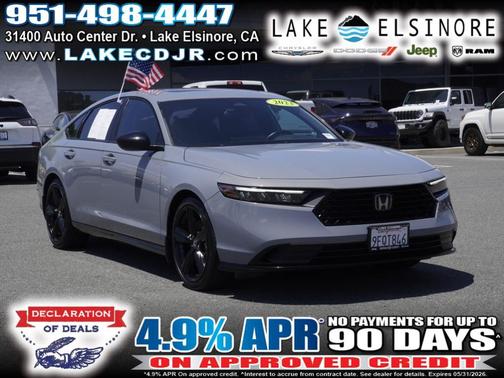Charcoal 2023 Honda Accord Hybrid Sport-L