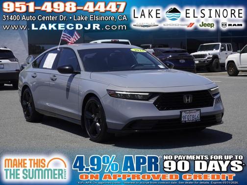 Charcoal 2023 Honda Accord Hybrid Sport-L