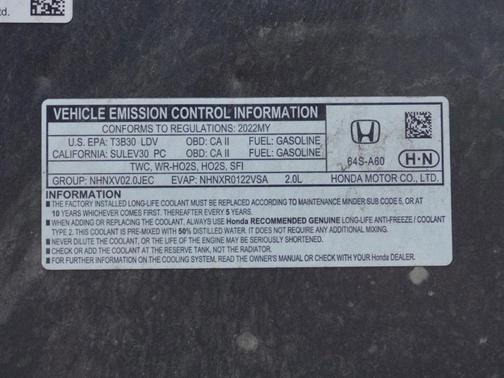 2022 Honda Civic Sport