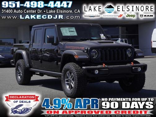 Black Clearcoat 2026 Jeep Gladiator Mojave