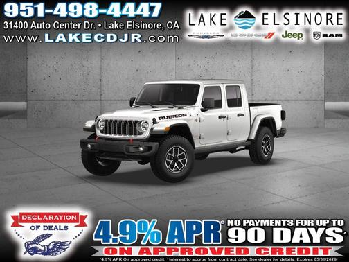 Bright White Clearcoat 2026 Jeep Gladiator Rubicon