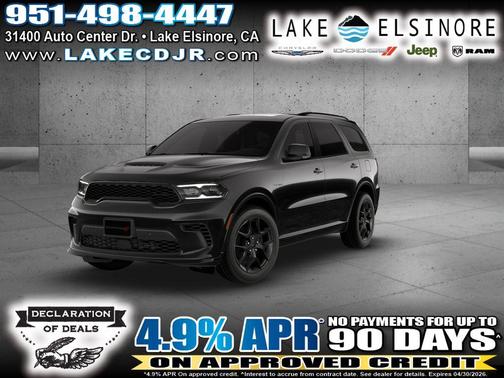 DB Black Crystal Clearcoat 2026 Dodge Durango GT Plus HEMI V8