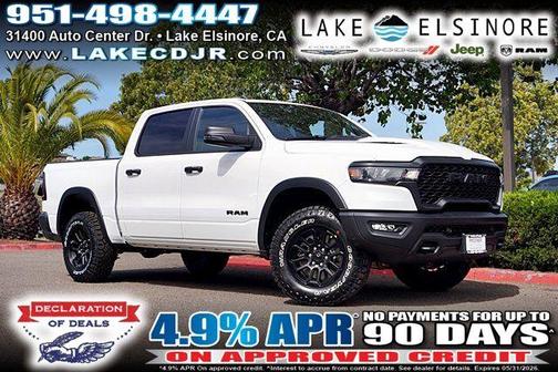Bright White Clearcoat 2026 RAM 1500 Rebel
