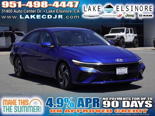 Intense Blue 2024 Hyundai ELANTRA Limited