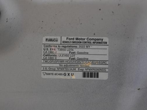 Oxford White 2022 Ford F-150 Tremor