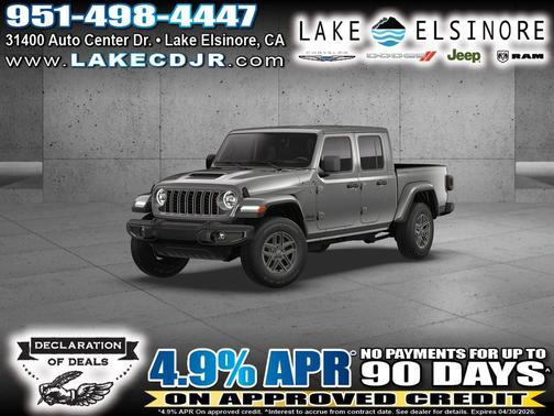 Granite Crystal Clearcoat Metallic 2026 Jeep Gladiator Sport