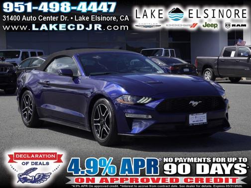 Kona Blue Metallic 2019 Ford Mustang EcoBoost Premium