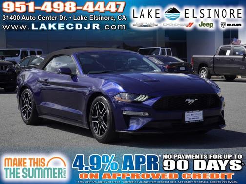 Kona Blue Metallic 2019 Ford Mustang EcoBoost Premium