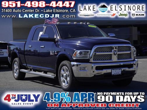 True Blue Pearlcoat 2017 RAM 3500 Laramie