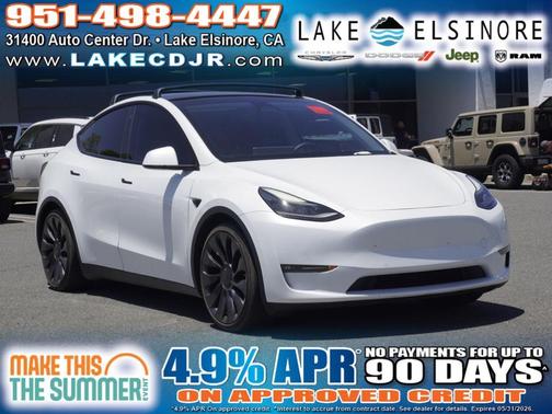 White 2022 Tesla Model Y Performance