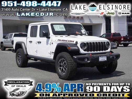 Bright White Clearcoat 2026 Jeep Gladiator Rubicon