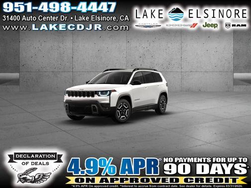 Bright White Clearcoat 2026 Jeep Cherokee LAREDO/LIMITED