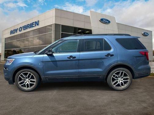Blue Metallic 2019 Ford Explorer sport