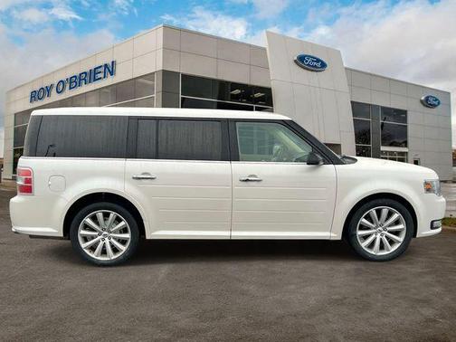 White Platinum Tri-Coat Metallic 2019 Ford Flex SEL