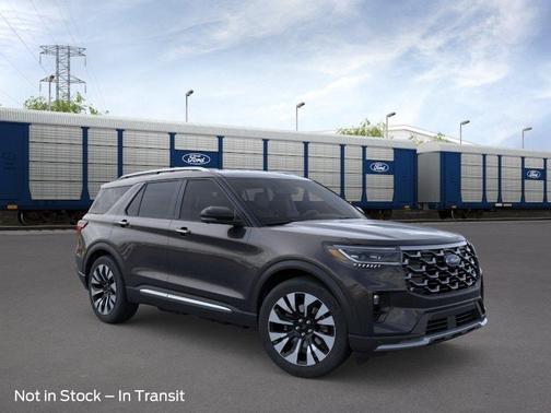 Agate Black Metallic 2026 Ford Explorer Platinum