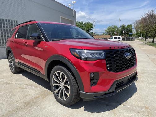Rapid Red Metallic Tinted Clearcoat 2026 Ford Explorer ST-Line