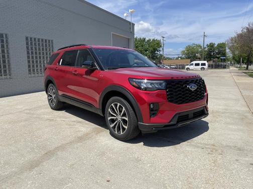 Rapid Red Metallic Tinted Clearcoat 2026 Ford Explorer ST-Line