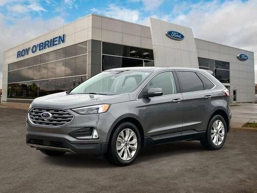 Carbonized Gray Metallic 2023 Ford Edge Titanium