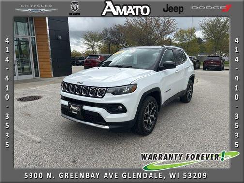 Bright White Clearcoat 2025 Jeep Compass Limited