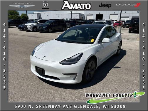 Pearl White Multi-Coat 2020 Tesla Model 3 Long Range