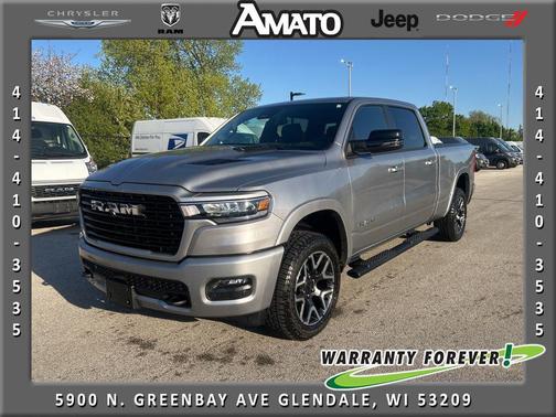 Billet Silver Metallic Clearcoat 2025 RAM 1500 Laramie