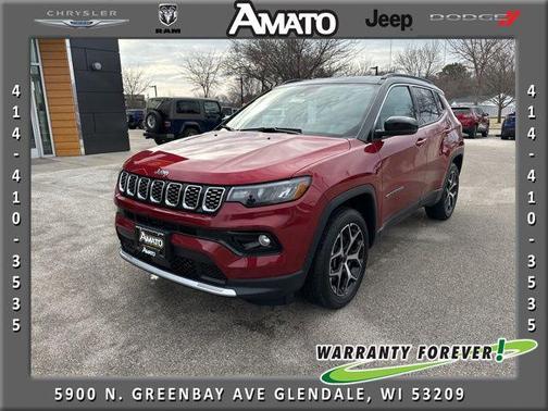 Red Hot Pearlcoat 2025 Jeep Compass Limited