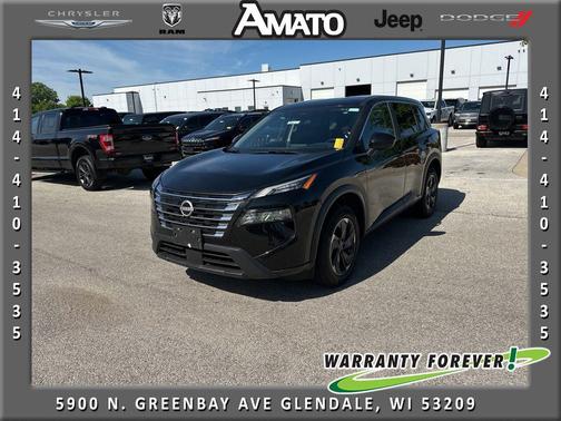Super Black 2025 Nissan Rogue SV